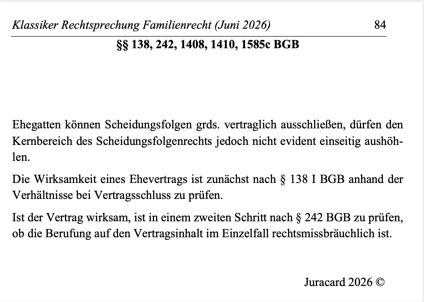 Rechtsprechung Klassiker Familienrecht – Bild 7
