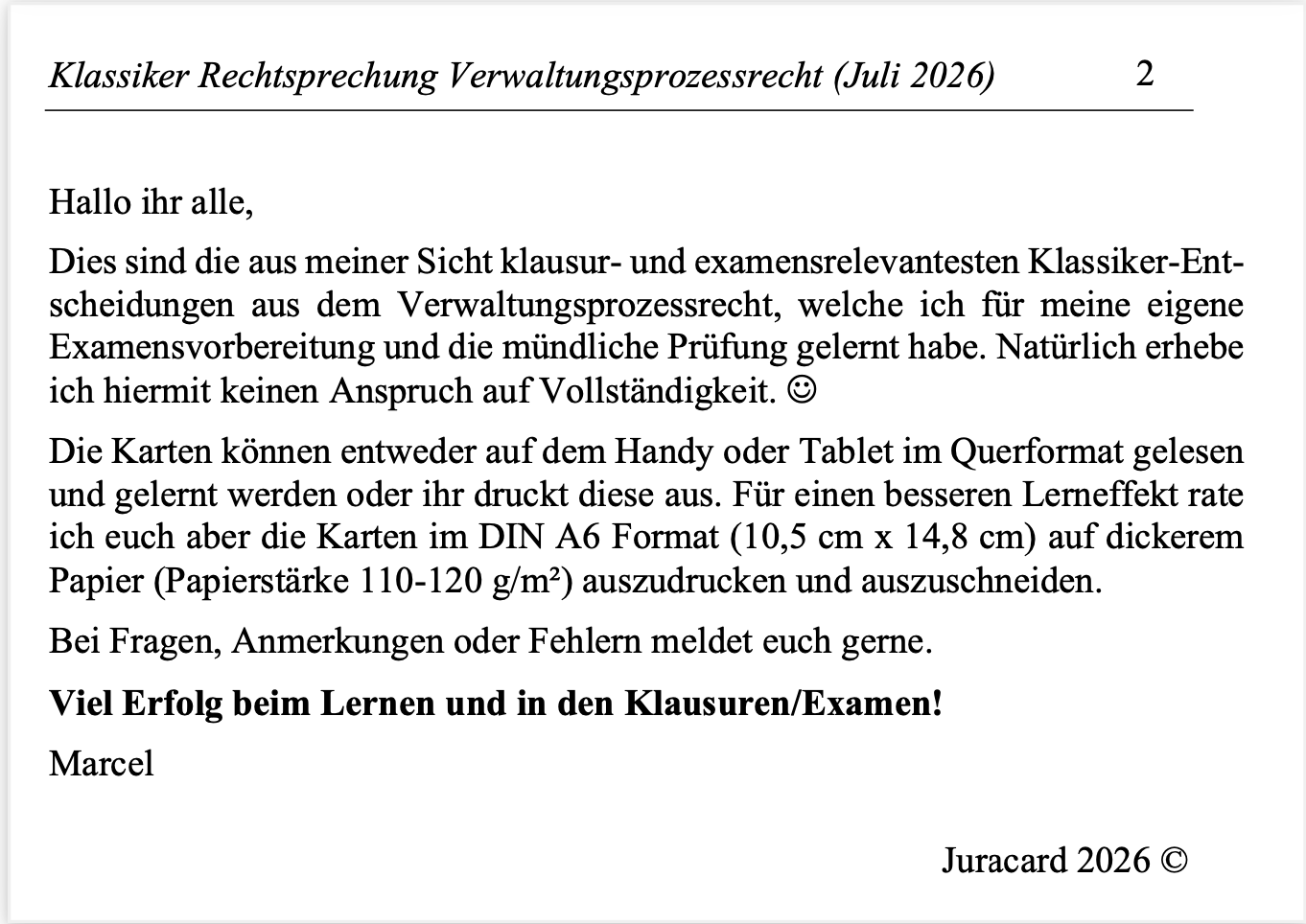 Rechtsprechung Klassiker Verwaltungsprozessrecht – Bild 3