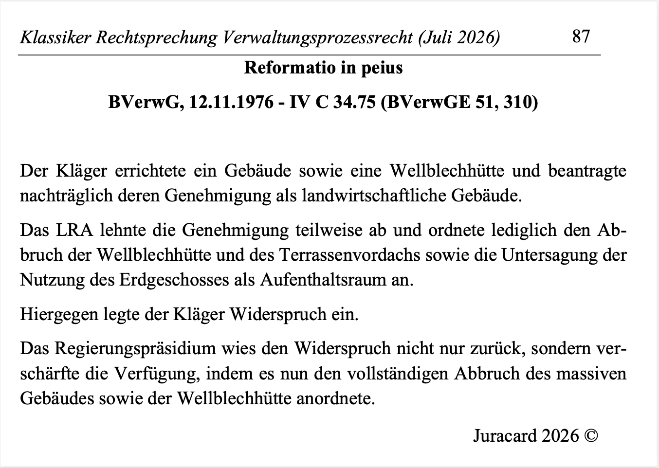 Rechtsprechung Klassiker Verwaltungsprozessrecht – Bild 6