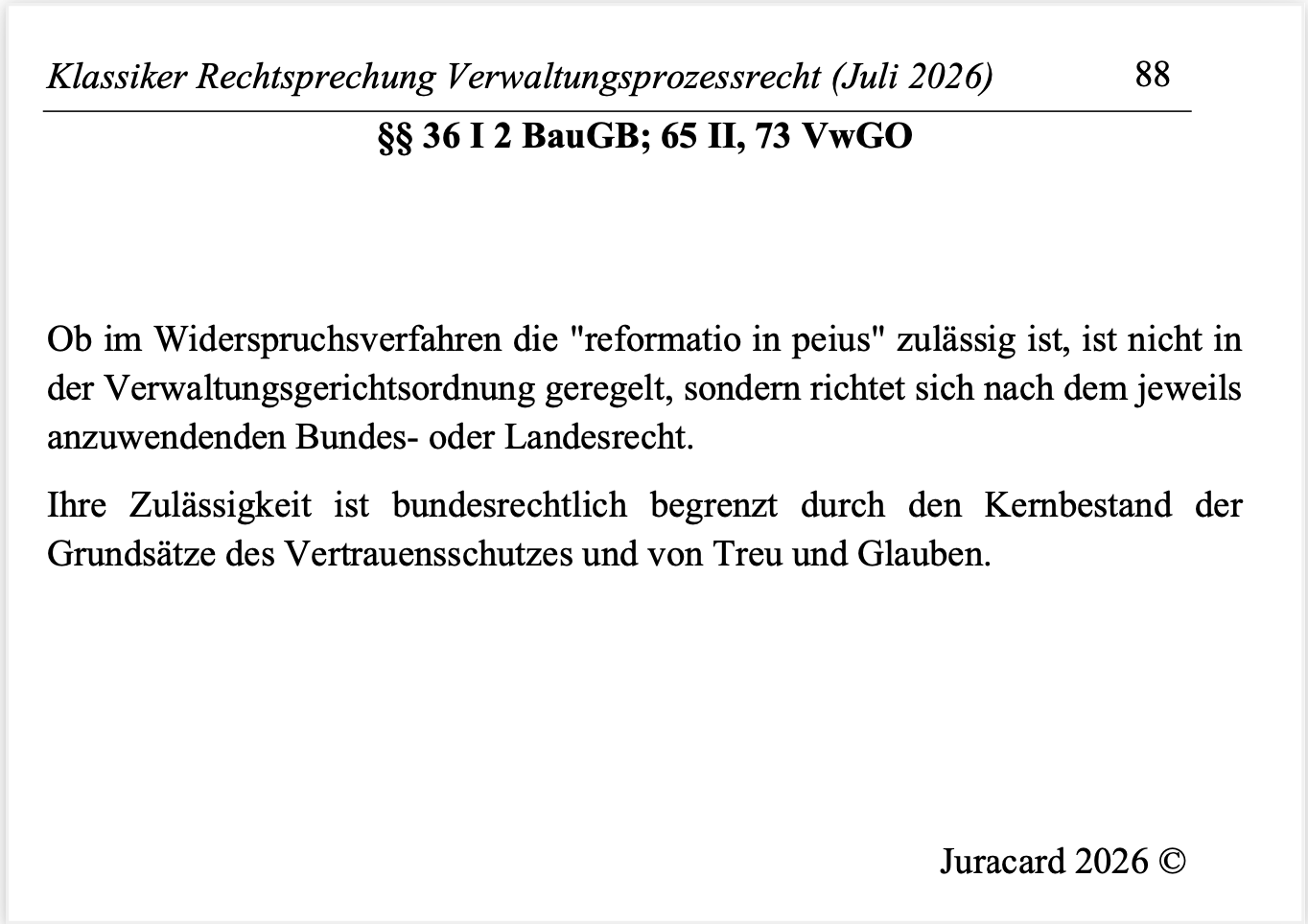 Rechtsprechung Klassiker Verwaltungsprozessrecht – Bild 7
