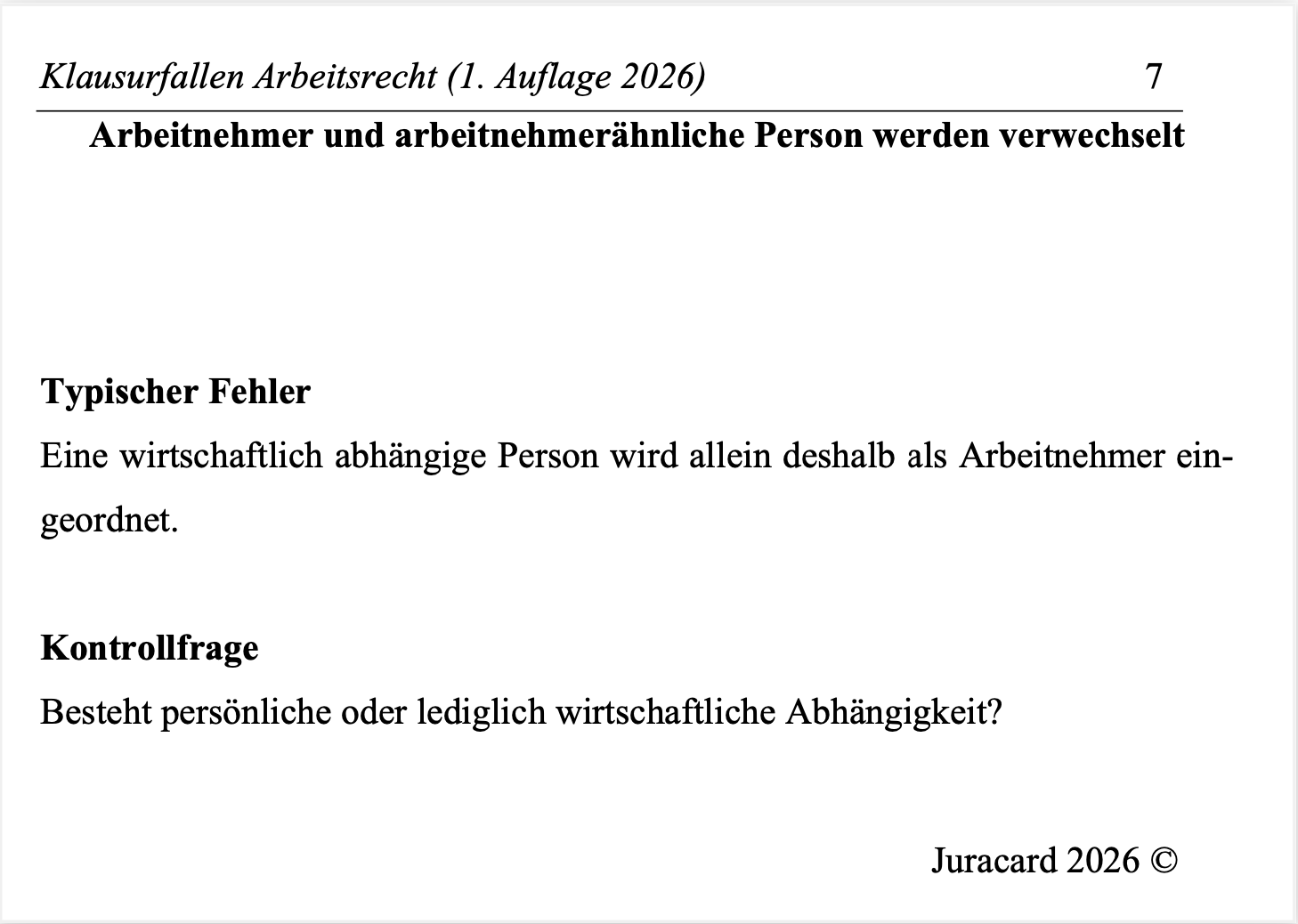 Klausurfallen Arbeitsrecht (1. Auflage 2026) – Bild 4