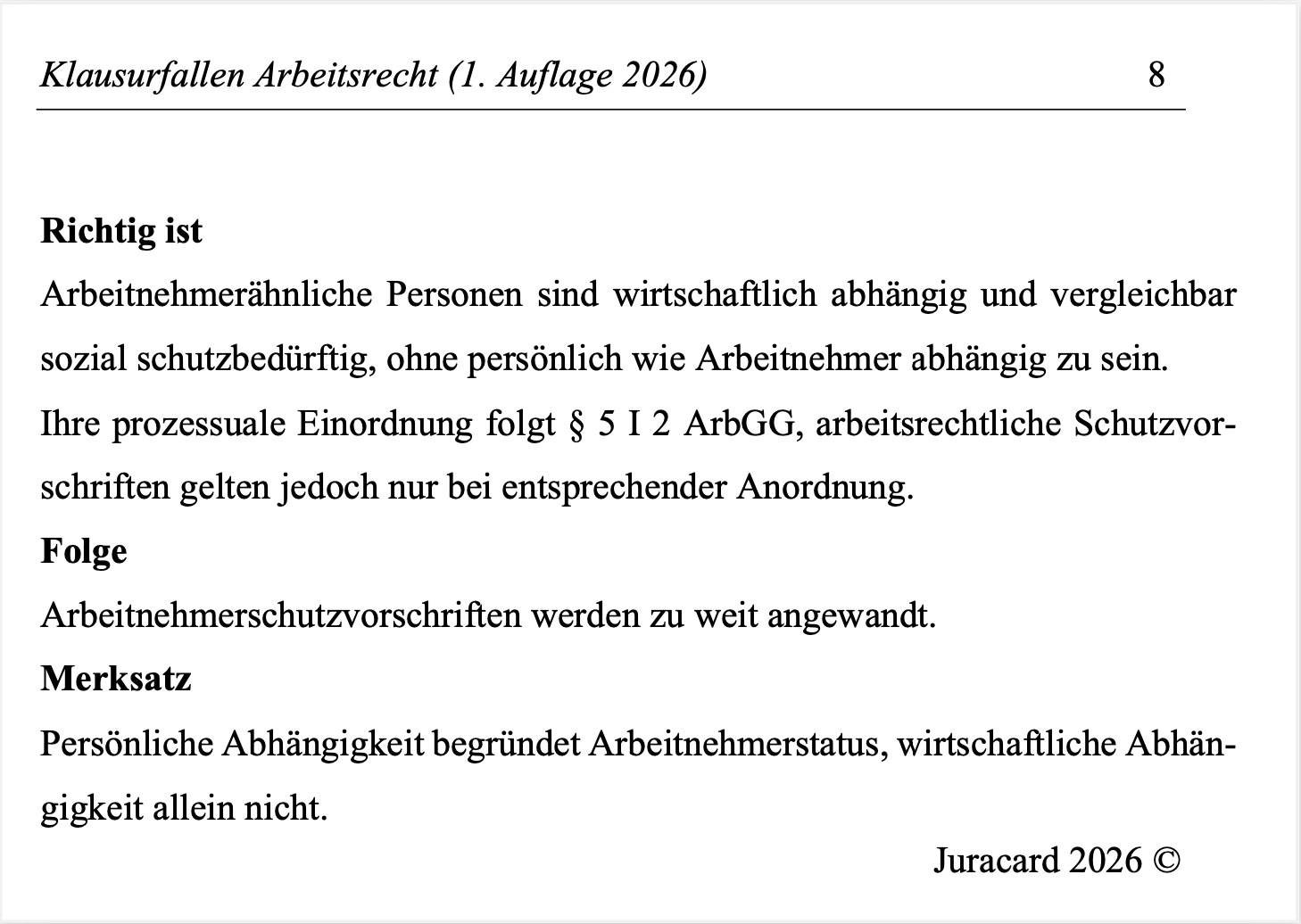 Klausurfallen Arbeitsrecht (1. Auflage 2026) – Bild 5