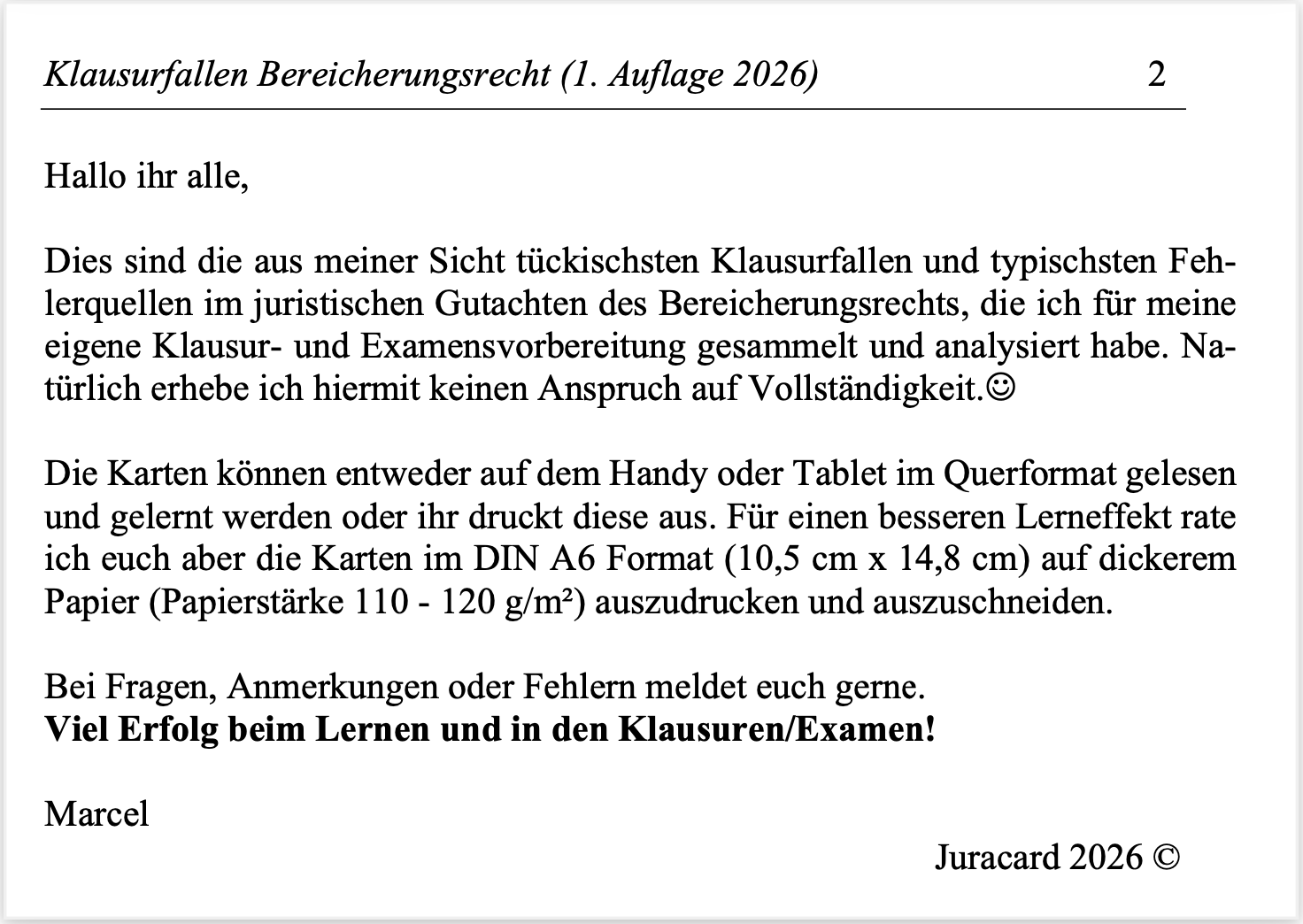Klausurfallen Bereicherungsrecht (1. Auflage 2026) – Bild 3