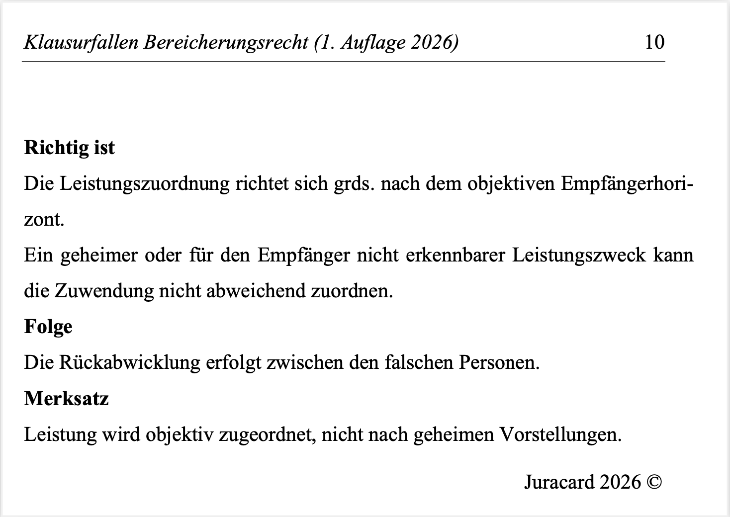 Klausurfallen Bereicherungsrecht (1. Auflage 2026) – Bild 5
