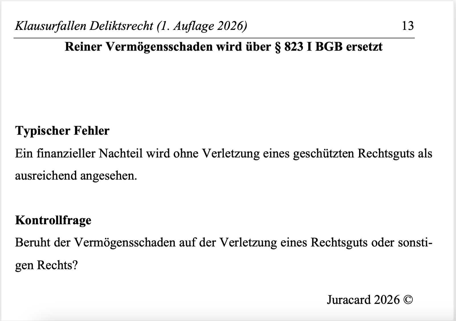 Klausurfallen Deliktsrecht (1. Auflage 2026) – Bild 4