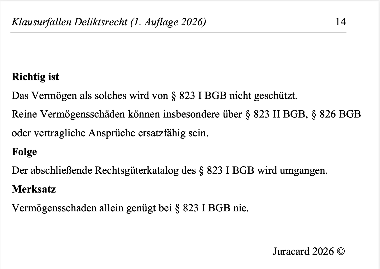Klausurfallen Deliktsrecht (1. Auflage 2026) – Bild 5