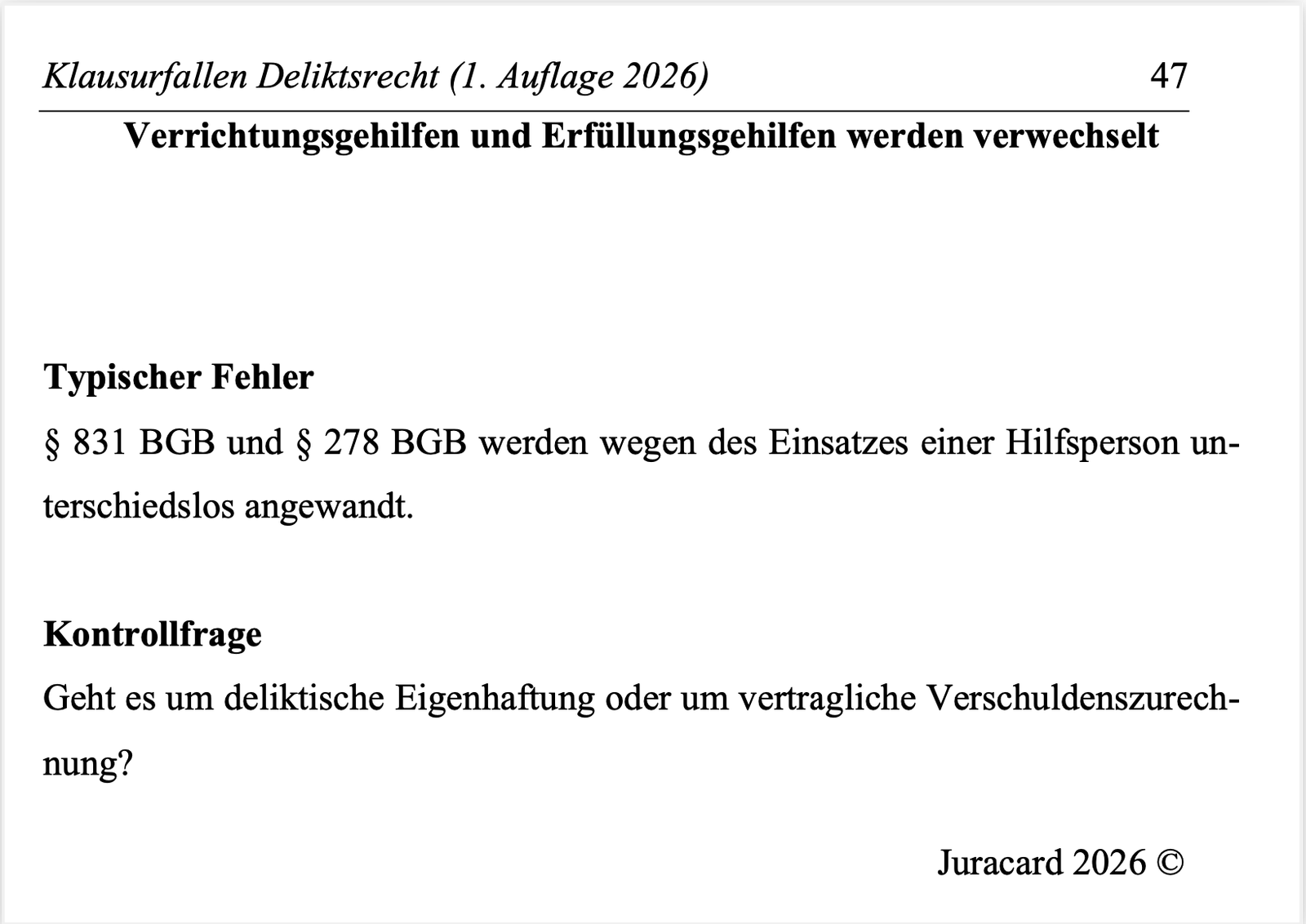 Klausurfallen Deliktsrecht (1. Auflage 2026) – Bild 6