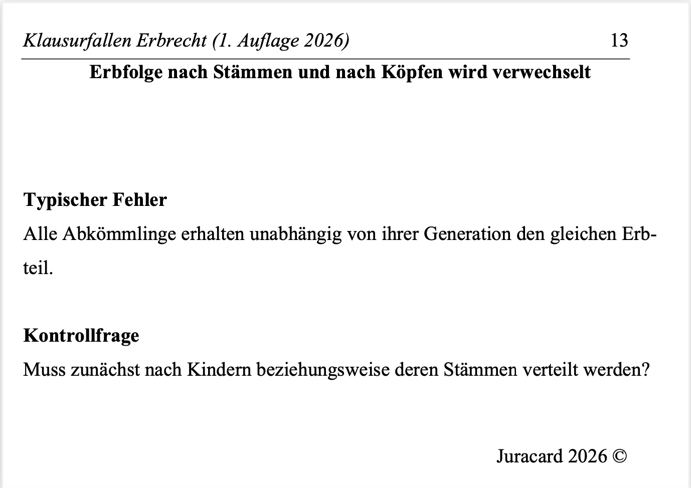 Klausurfallen Erbrecht (1. Auflage 2026) – Bild 6