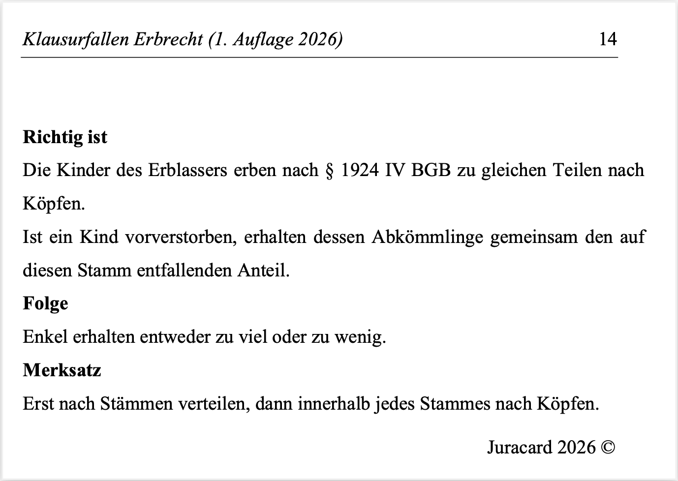 Klausurfallen Erbrecht (1. Auflage 2026) – Bild 5