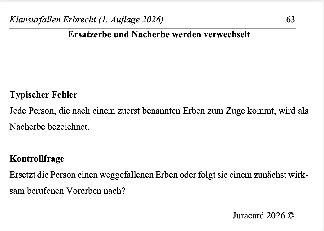 Klausurfallen Erbrecht (1. Auflage 2026) – Bild 4