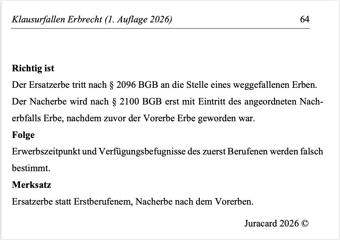Klausurfallen Erbrecht (1. Auflage 2026) – Bild 7