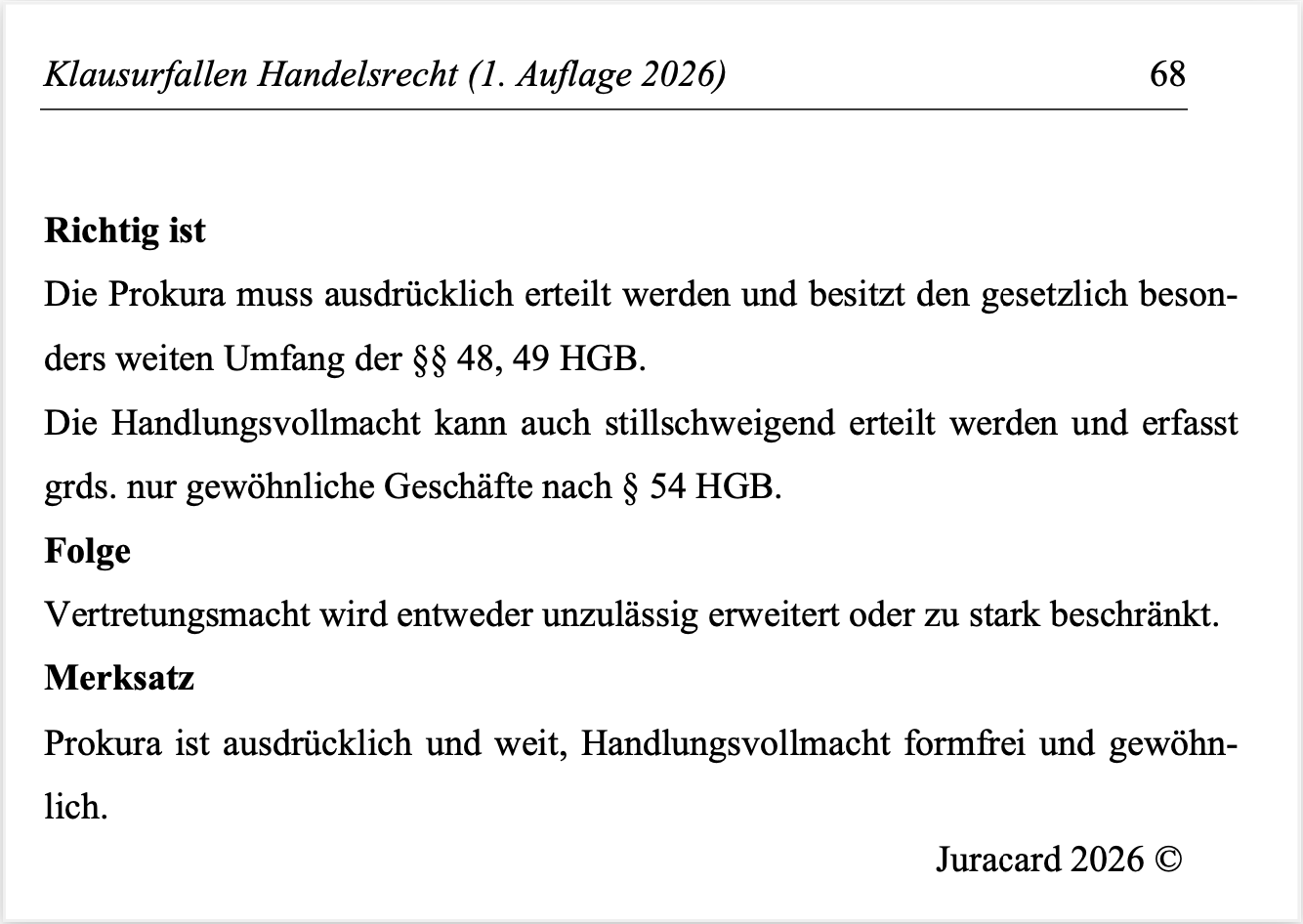 Klausurfallen Handelsrecht (1. Auflage 2026) – Bild 7