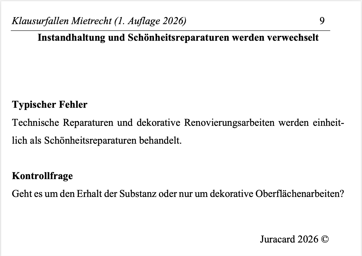 Klausurfallen Mietrecht (1. Auflage 2026) – Bild 4