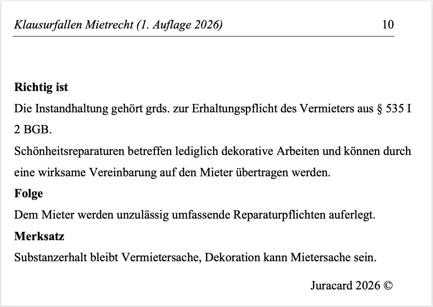 Klausurfallen Mietrecht (1. Auflage 2026) – Bild 5
