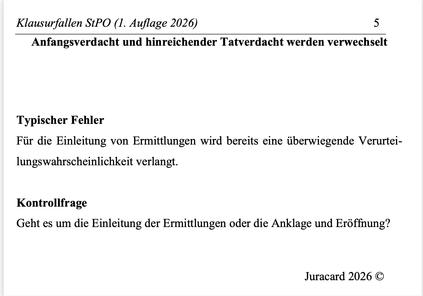 Klausurfallen StPO (1. Auflage 2026) – Bild 4