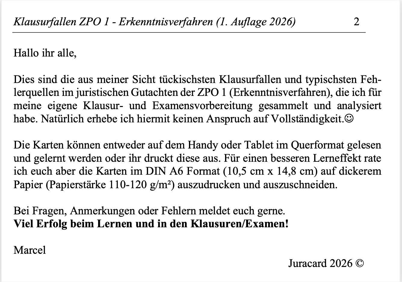 Klausurfallen ZPO 1 (1. Auflage 2026) – Bild 3
