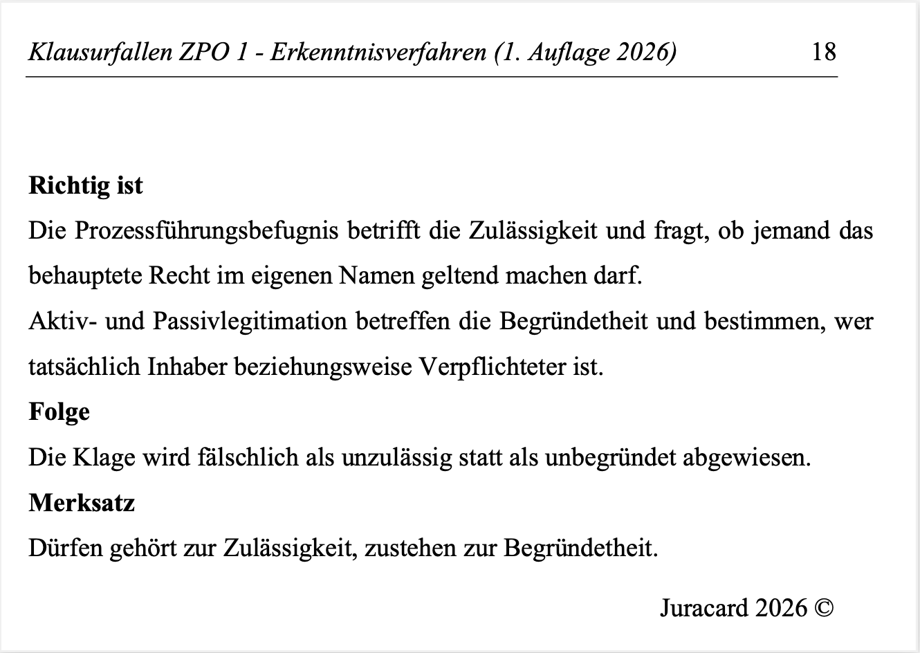 Klausurfallen ZPO 1 (1. Auflage 2026) – Bild 5