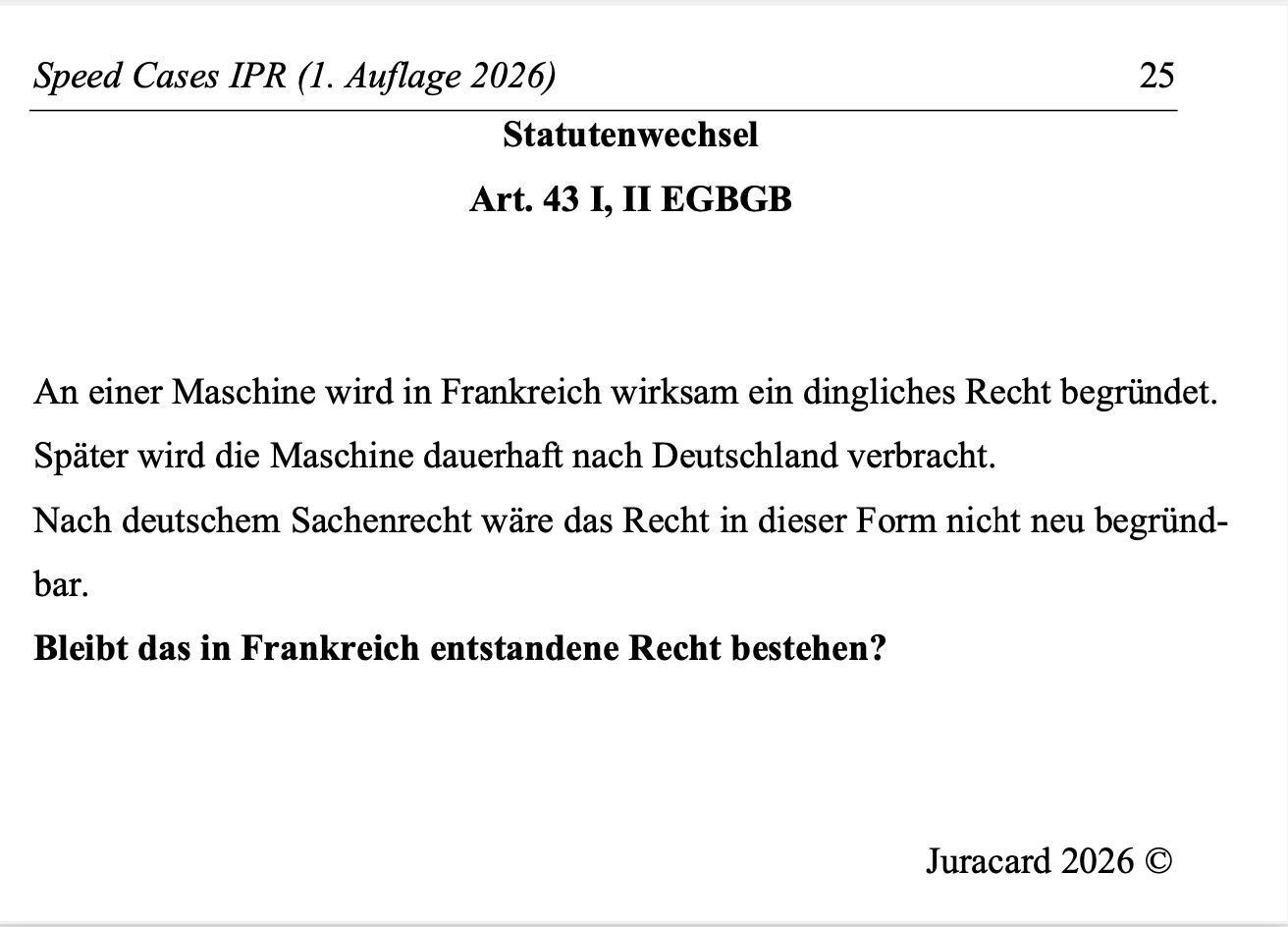 Speed Cases IPR (1. Auflage 2026) – Bild 4