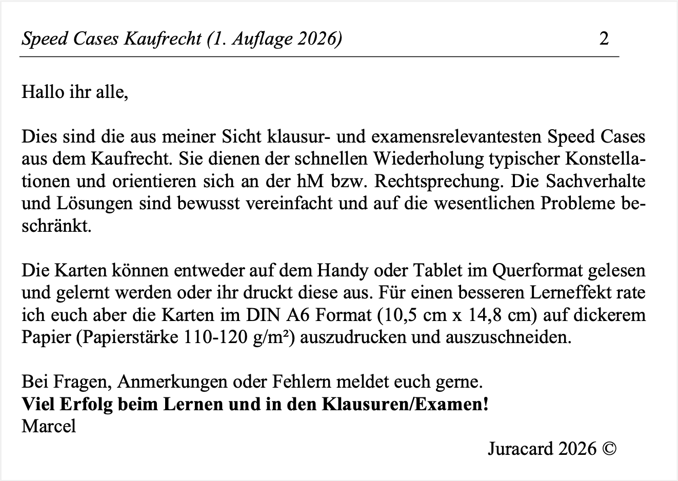 Speed Cases Kaufrecht (1. Auflage 2026) – Bild 3
