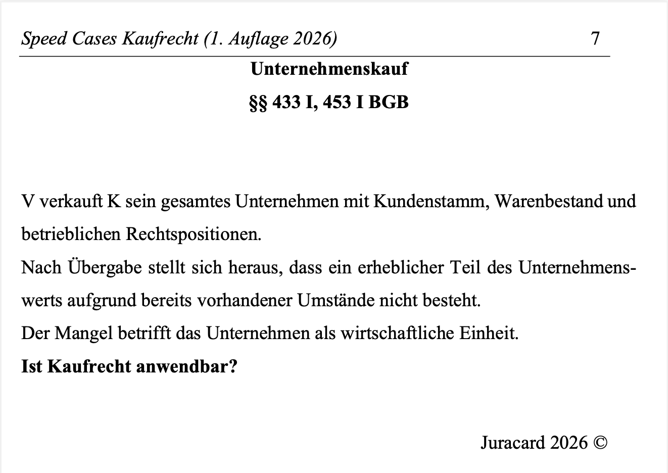 Speed Cases Kaufrecht (1. Auflage 2026) – Bild 4
