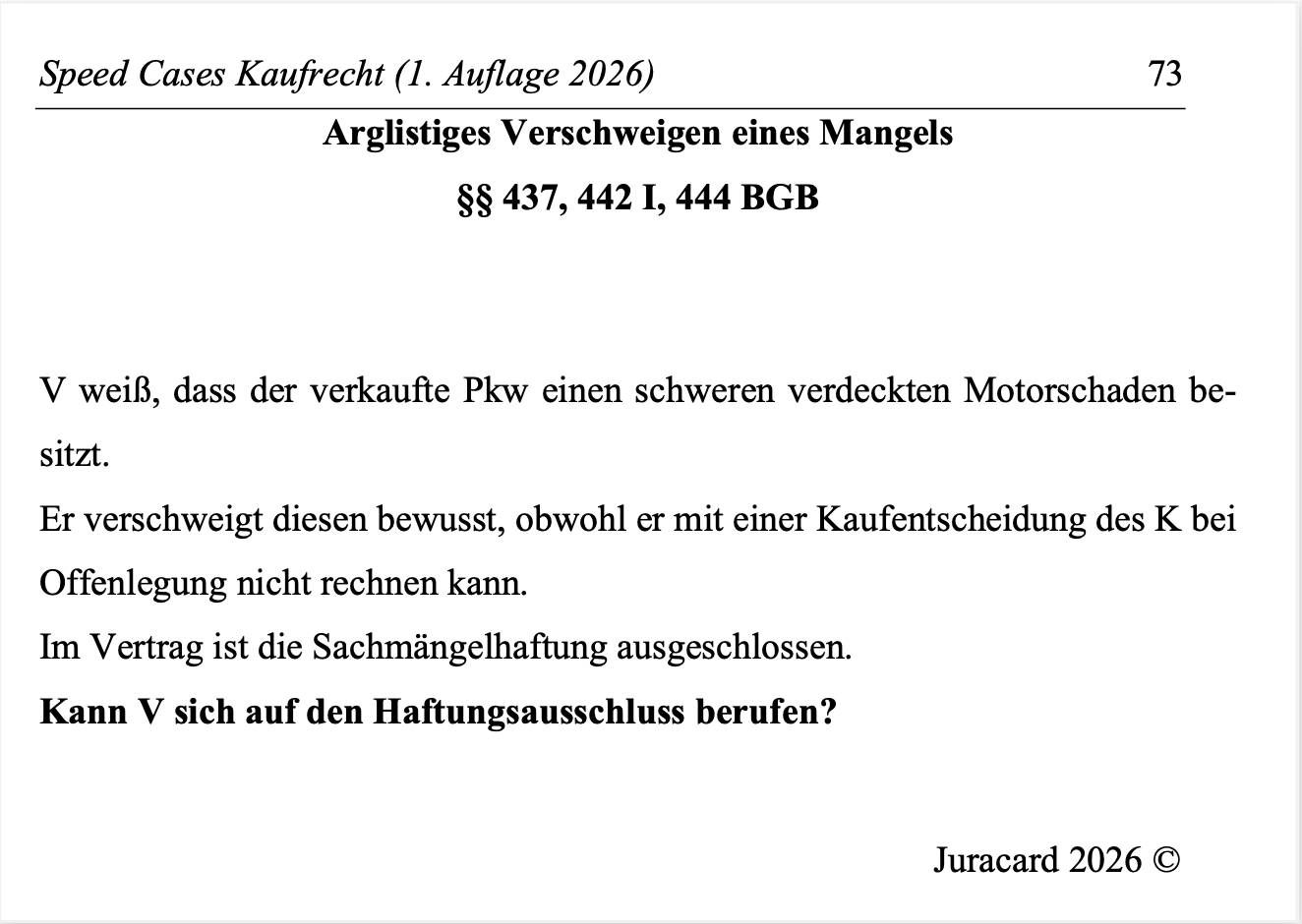 Speed Cases Kaufrecht (1. Auflage 2026) – Bild 6