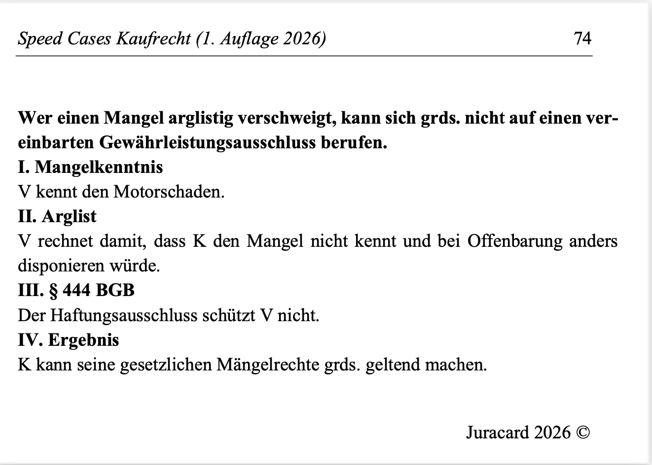 Speed Cases Kaufrecht (1. Auflage 2026) – Bild 7