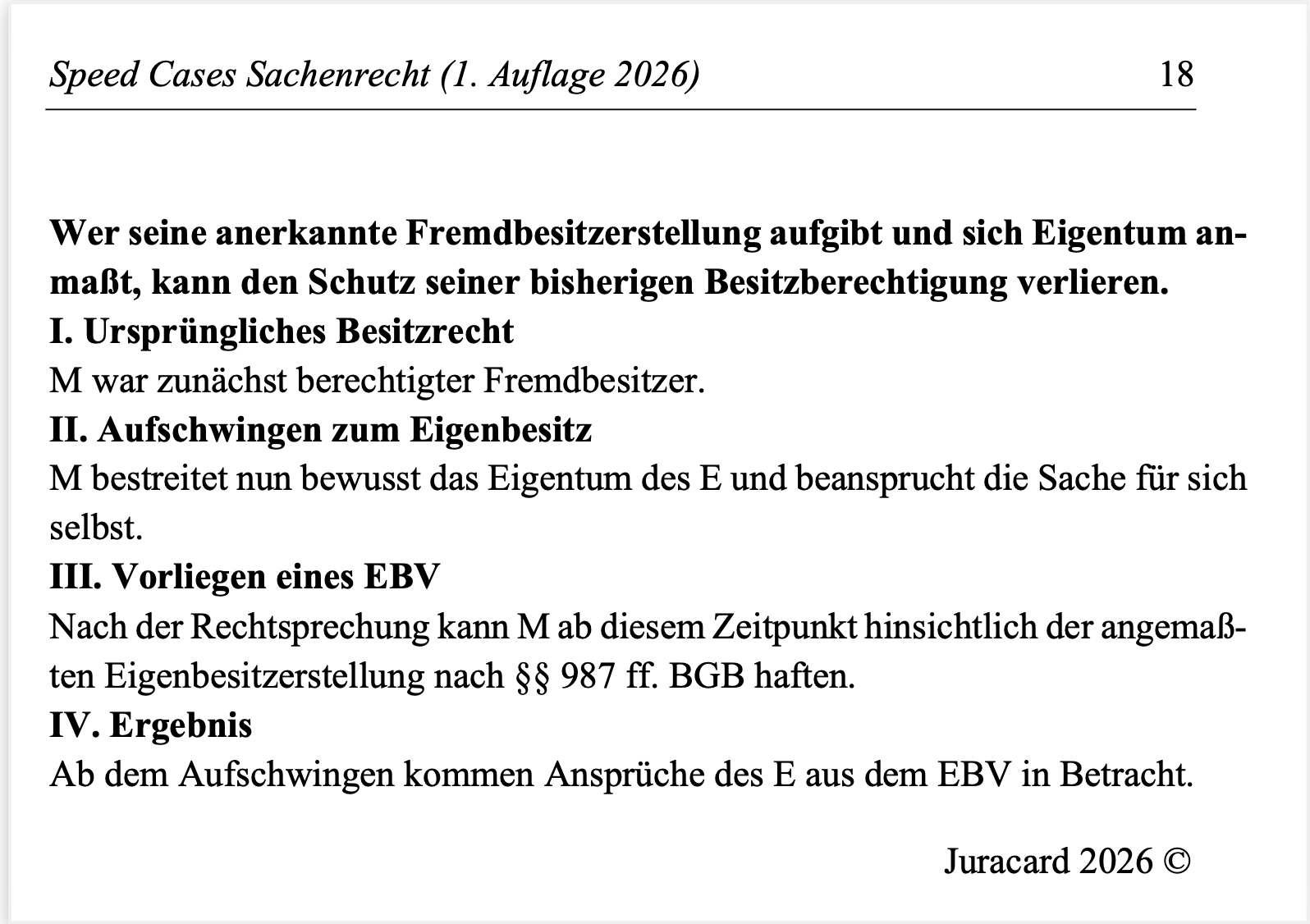 Speed Cases Sachenrecht (1. Auflage 2026) – Bild 5