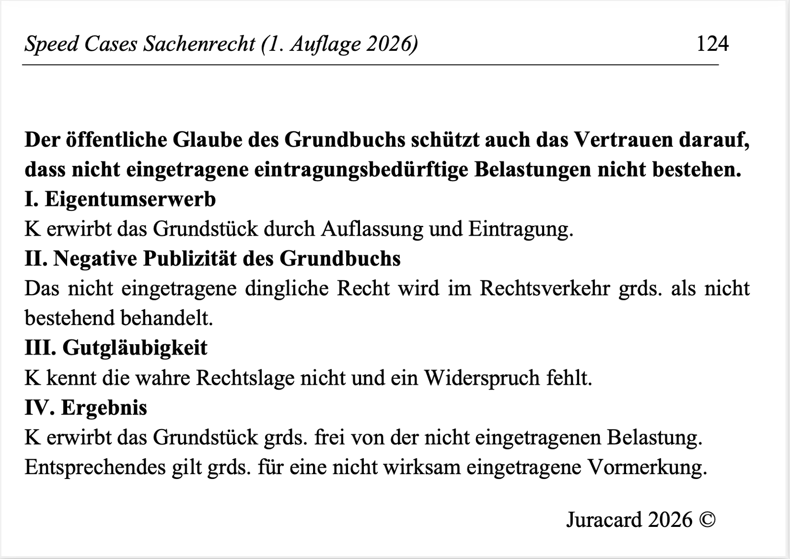Speed Cases Sachenrecht (1. Auflage 2026) – Bild 7