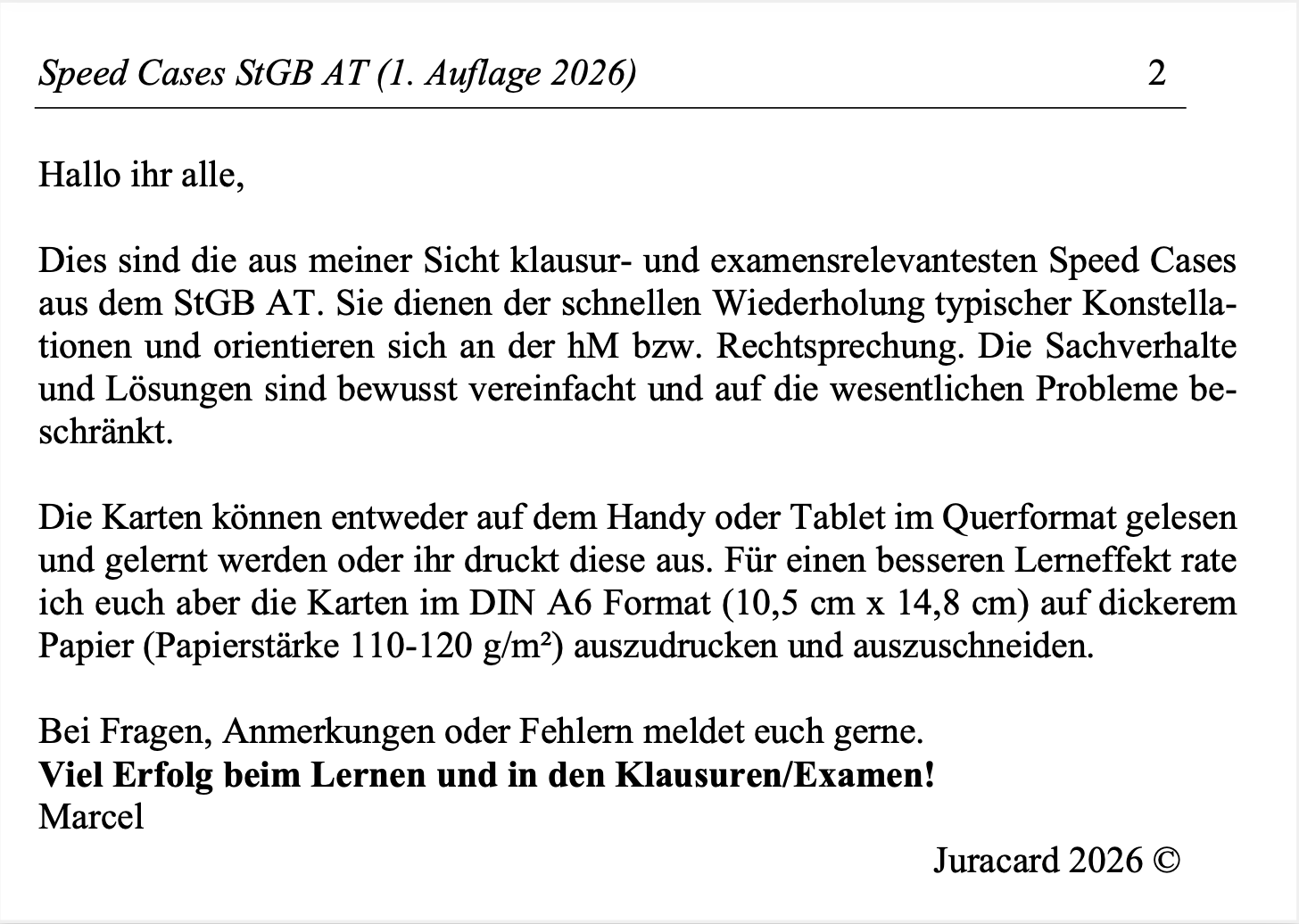 Speed Cases StGB AT (1. Auflage 2026) – Bild 3