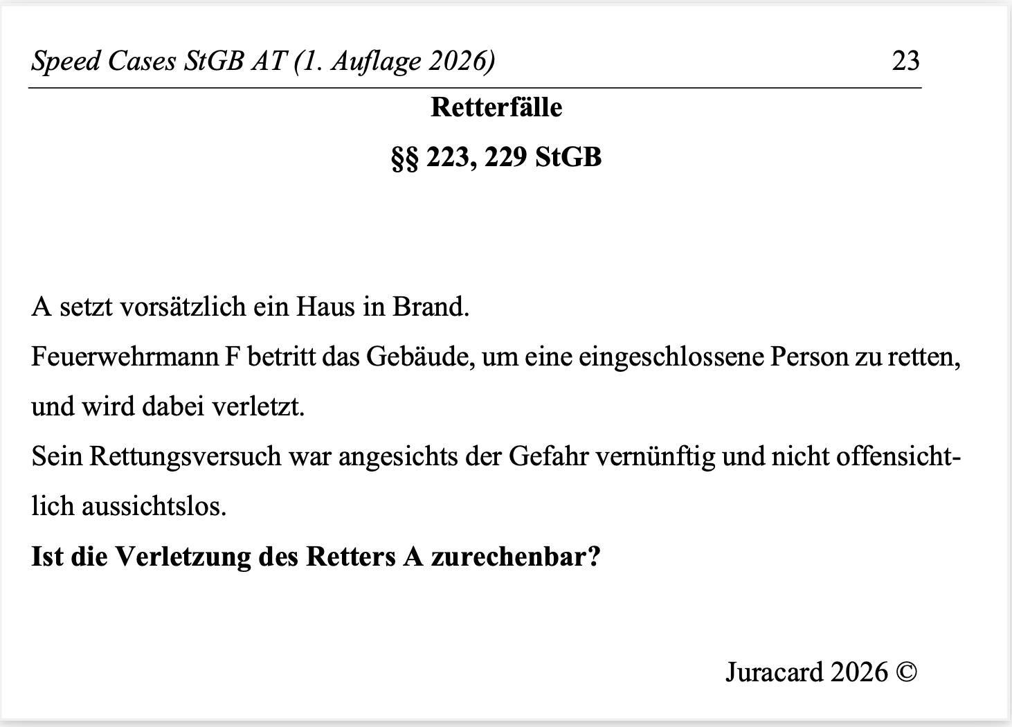 Speed Cases StGB AT (1. Auflage 2026) – Bild 4