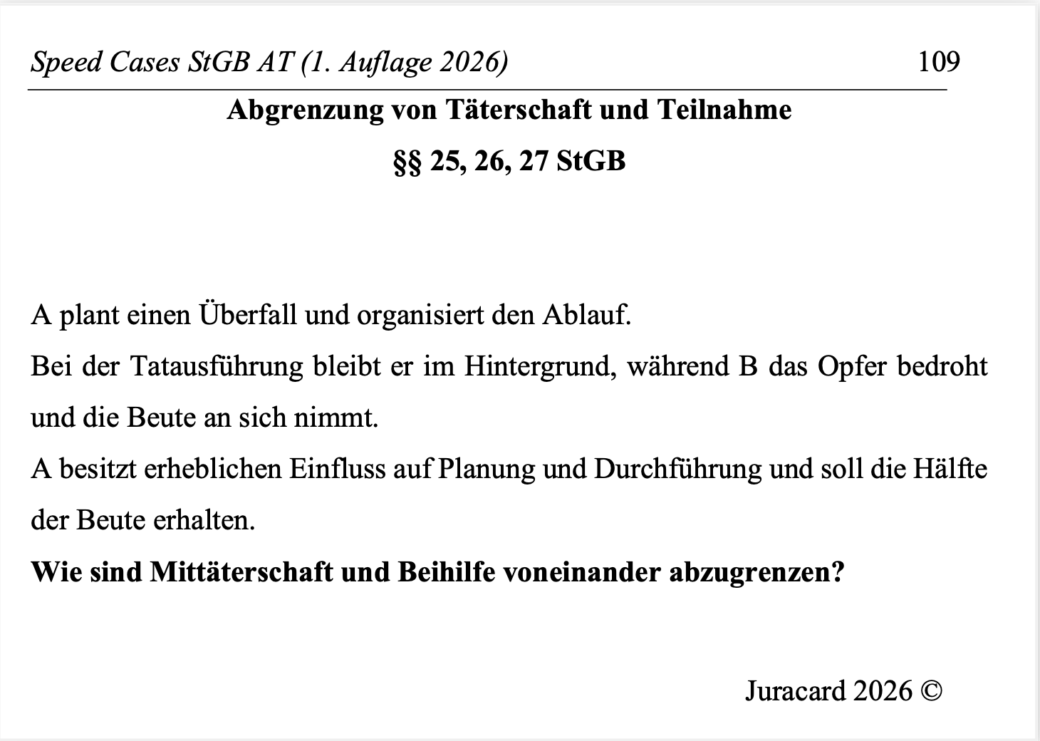 Speed Cases StGB AT (1. Auflage 2026) – Bild 6
