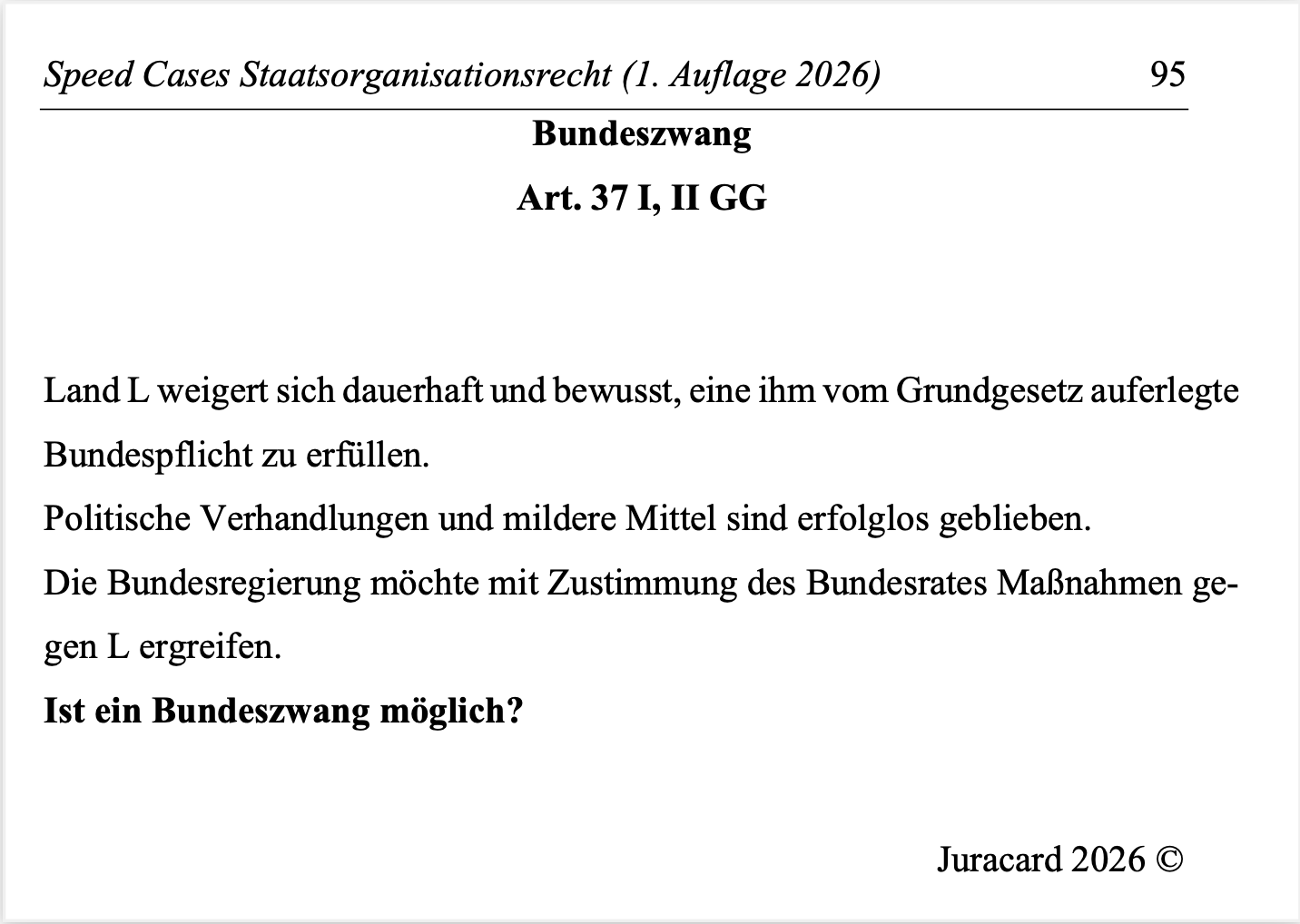 Speed Cases Staatsorganisationsrecht (1. Auflage 2026) – Bild 6