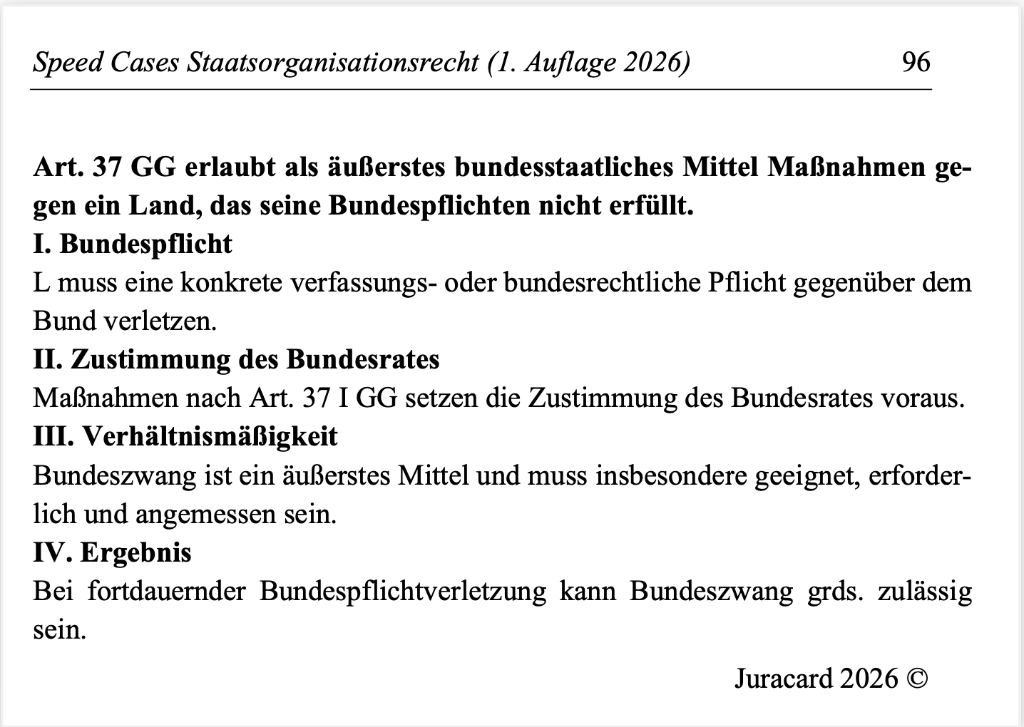 Speed Cases Staatsorganisationsrecht (1. Auflage 2026) – Bild 7